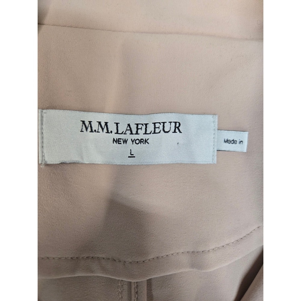 MM LaFleur The Langley Bomber Jacket OrigamiTech Blush Pink Size L Neutral - Picture 6 of 11